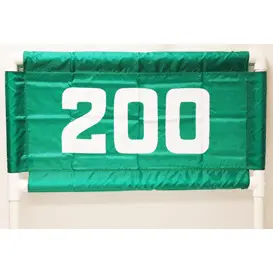 200 cm horizontale Distanzbanner Standard Golf