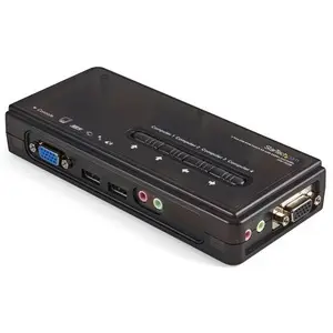 Commutateur USB 4 ports avec audio et câble StarTech KVM image-0