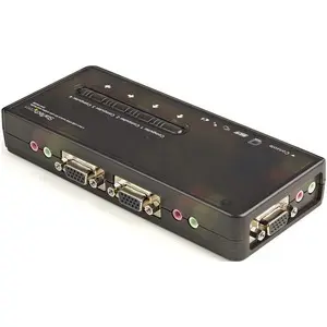 Commutateur USB 4 ports avec audio et câble StarTech KVM image-2