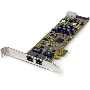 Carte réseau PCI express 2 gigabit ethernet RJ45 POE/PSE StarTech