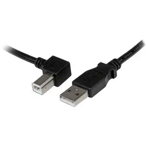 Câble imprimante USB 2.0 vers USB B Coude à gauche M/M StarTech image-1