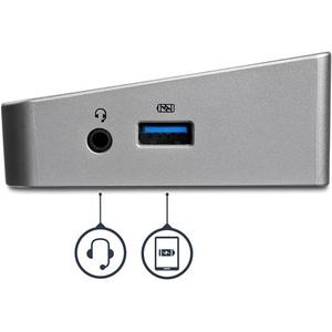 Station d'accueil USB 3.0 triple vidéo PC portable 4K StarTech image-1