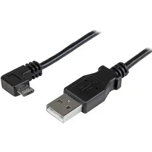 Chargeur / synch Câble USB-A/Micro USB angle droit StarTech image-0