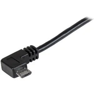 Chargeur / synch Câble USB-A/Micro USB angle droit StarTech image-2