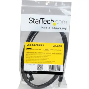 Chargeur / synch Câble USB-A/Micro USB angle droit StarTech image-3
