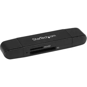 Lecteur de carte SD et microSD pour les appareils compatibles USB-C et USB-A StarTech image-0