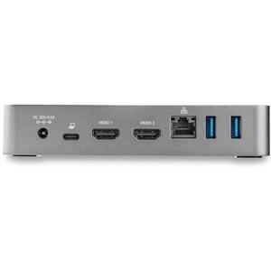 Station d'accueil USB-C pour 2 moniteurs HDMI StarTech 60W PD GBE image-3