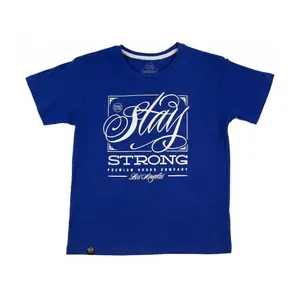 Child's T-shirt Stay Strong Deming - Royal image-0