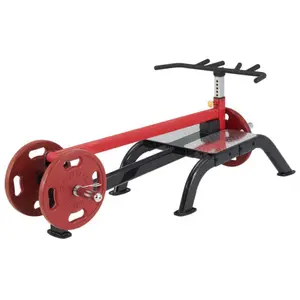 Dispositivo de levantamiento de pesas barra en t de pie plato de carga Steelflex image-0