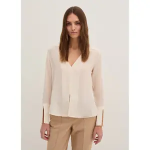 Blouse à encolure croisée femme Stefanel Crêpe Chine image-3