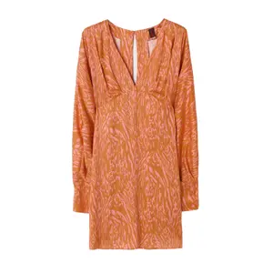 Printed Satin Dress Women Stefanel