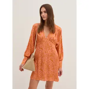 Printed Satin Dress Women Stefanel image-1
