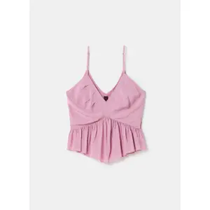 Γυναίκειο crop top Stefanel Crêpe Chine image-0