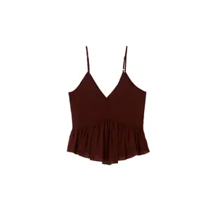 Γυναίκειο crop top Stefanel Crêpe Chine image-0