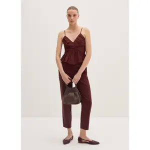 Γυναίκειο crop top Stefanel Crêpe Chine image-2