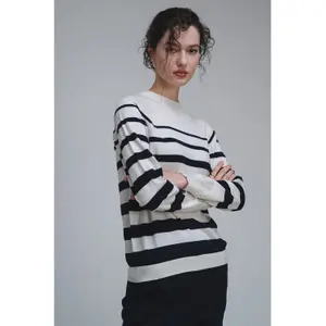 Jersey de algodón y lana mujer Stefanel image-2
