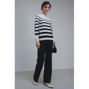 Jersey de algodón y lana mujer Stefanel image-5