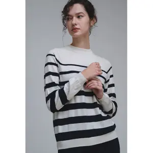 Jersey de algodón y lana mujer Stefanel image-6