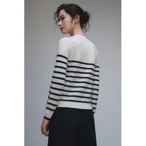 Striped Combed Wool Jumper Women's Stefanel image-4