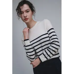 Striped Combed Wool Jumper Women's Stefanel image-5