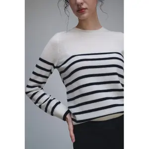 Striped Combed Wool Jumper Women's Stefanel image-6