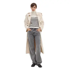Women's Striped Wool Roll Neck Sweater Stefanel image-0