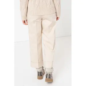 Wide Cuffed Trousers Woman Stefanel image-2
