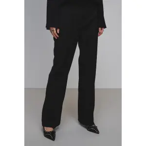 Pantalon droit en laine fraîche femme Stefanel image-2