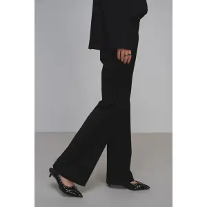 Pantalon droit en laine fraîche femme Stefanel image-3