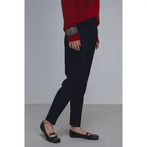Women’s Double Crepe Cigarette Trousers Stefanel image-3