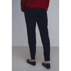 Women’s Double Crepe Cigarette Trousers Stefanel image-4