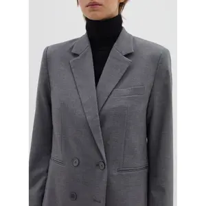 Wollblazer mit doppelter Knopfleiste für Damen Stefanel image-4