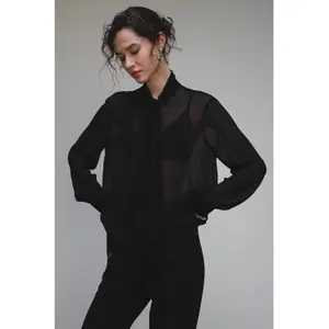 Blouse with Scarf for Women Stefanel Georgette image-1