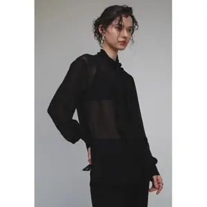 Blouse with Scarf for Women Stefanel Georgette image-6