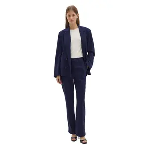 Women's Flared Flannel Trousers Stefanel image-0