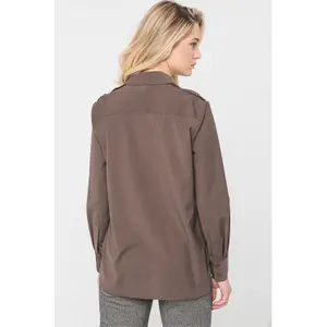 Women's Long Sleeve Shirt with Pockets Stefanel Utility image-1