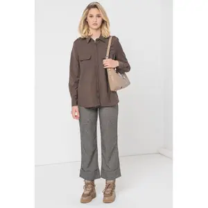 Women's Long Sleeve Shirt with Pockets Stefanel Utility image-2