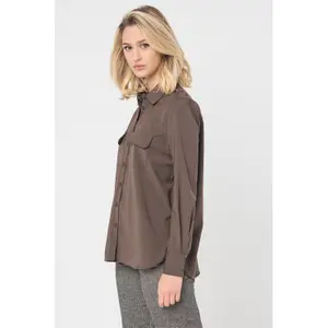 Women's Long Sleeve Shirt with Pockets Stefanel Utility image-4