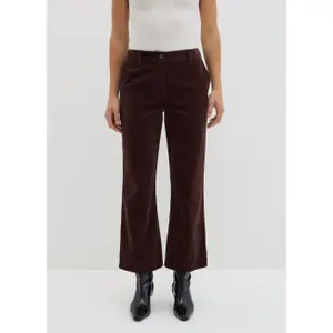 Γυναικείο παντελόνι από βελούδο Stefanel Flare Fit image-1