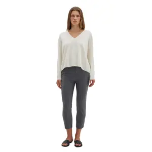 Fine Wool Cigarette Trousers Women Stefanel image-0