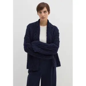 Women's cable knit cardigan Stefanel image-1