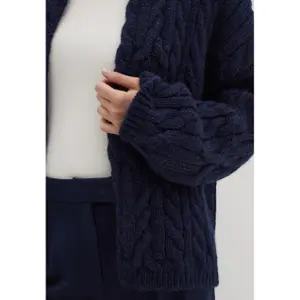Women's cable knit cardigan Stefanel image-5