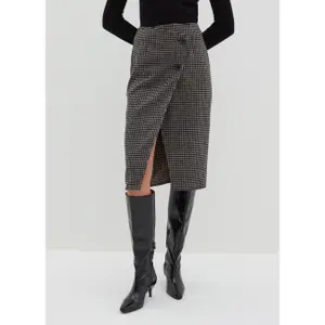Γυναικείος φάκελος φούστα Stefanel Houndstooth image-1