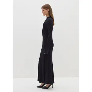 Rippenjersey Maxikleid Damen Stefanel image-3