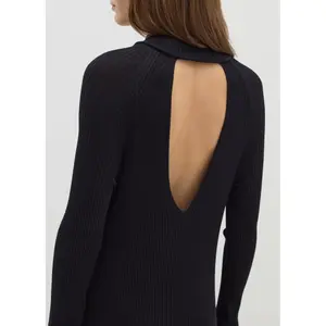 Rippenjersey Maxikleid Damen Stefanel image-5