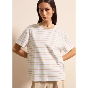 Γυναικείο T-shirt Stefanel boxy-fit striped image-1