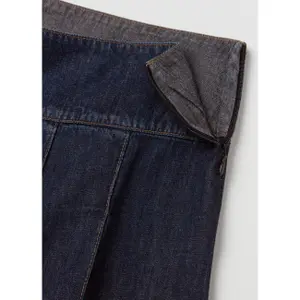 Jupe plissée en jean femme Stefanel image-1