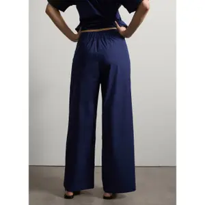 Γυναικείο παντελόνι wide-leg από ποπλίνα Stefanel image-3