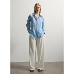 Γυναικεία πουκάμισα με μακριά μανίκια Stefanel Ramie Regular Fit image-2