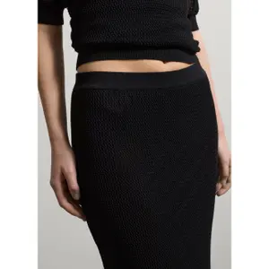 Μακριά φούστα γυναικεία Stefanel Openwork image-5